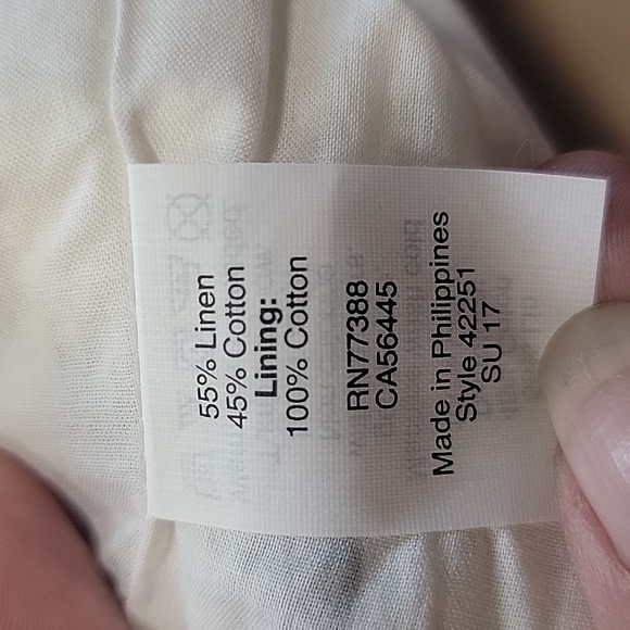 J. Crew, Size 0 Elastic Waistband Ivory/Cream w/ Black Polka Dot Mini Skirt, EUC - Picture 9 of 9